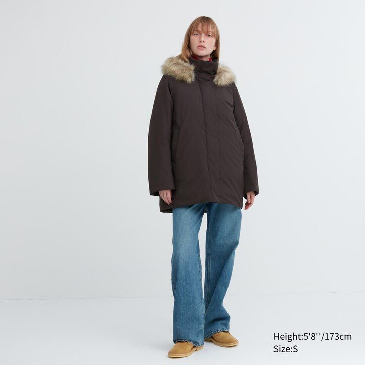 uniqlo hybrid dunjackor dam svarta