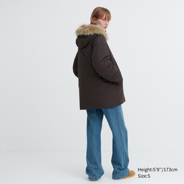 uniqlo hybrid dunjackor dam svarta