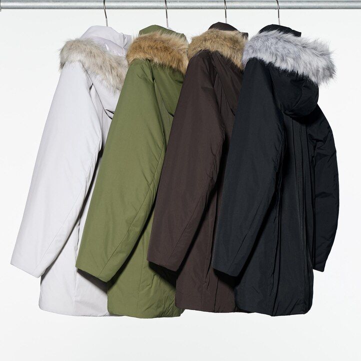 uniqlo hybrid dunjackor dam svarta