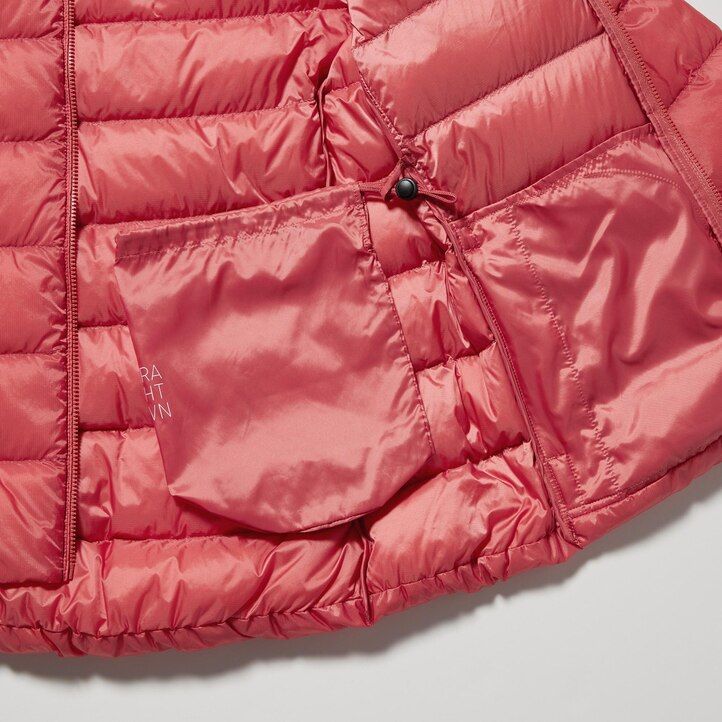svarta uniqlo ultra light dunjackor för dam