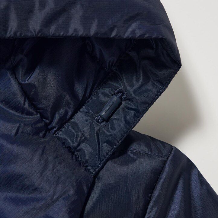marinblå uniqlo ultra light dunjackor för dam