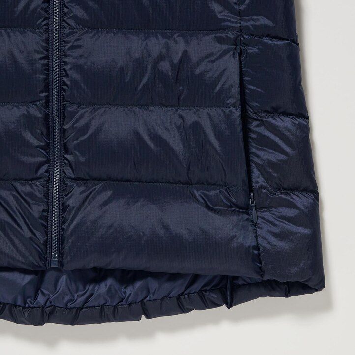 marinblå uniqlo ultra light dunjackor för dam