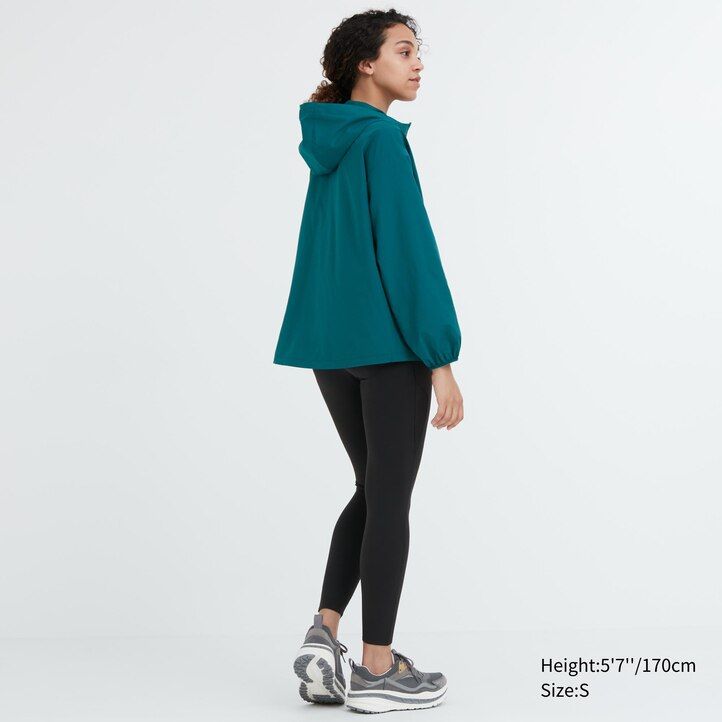 uniqlo uv-skyddande fickjackor för kvinnor gröna -