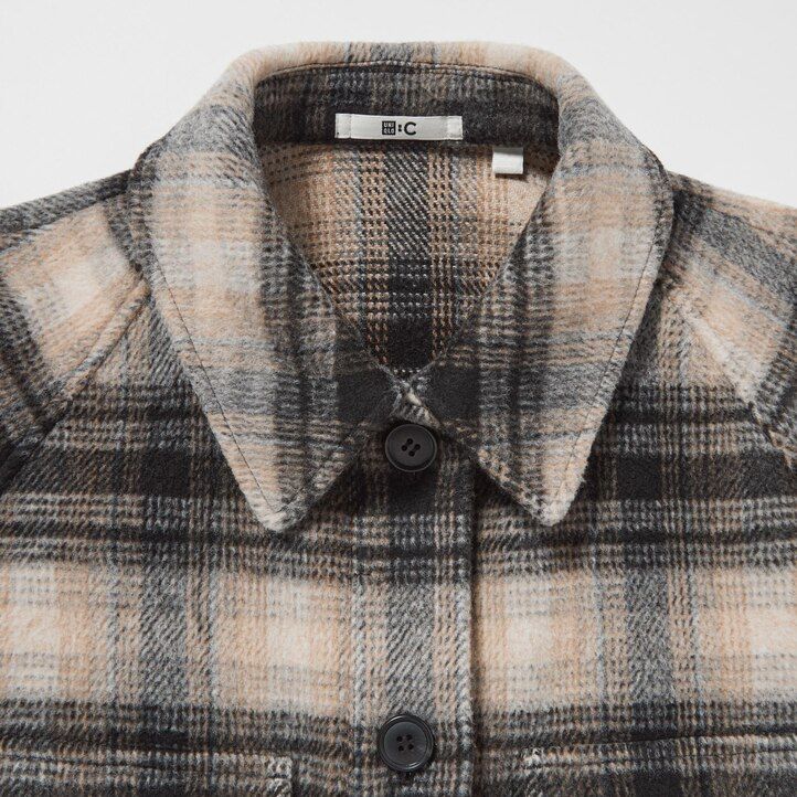 grå uniqlo oversized jackor för dam