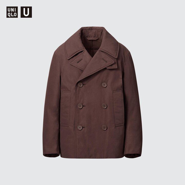 svarta uniqlo korta vadderade ärtjackor för kvinnor