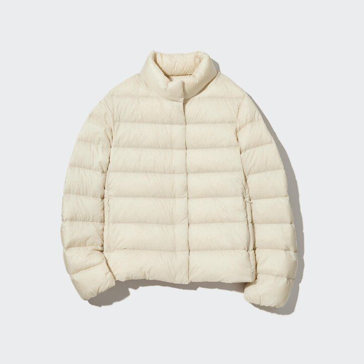 vita uniqlo ultra light dunjackor för dam
