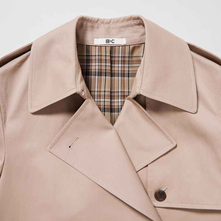 uniqlo trench damjackor marinblå