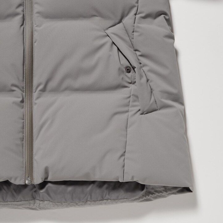 uniqlo seamless dunjackor dam orange