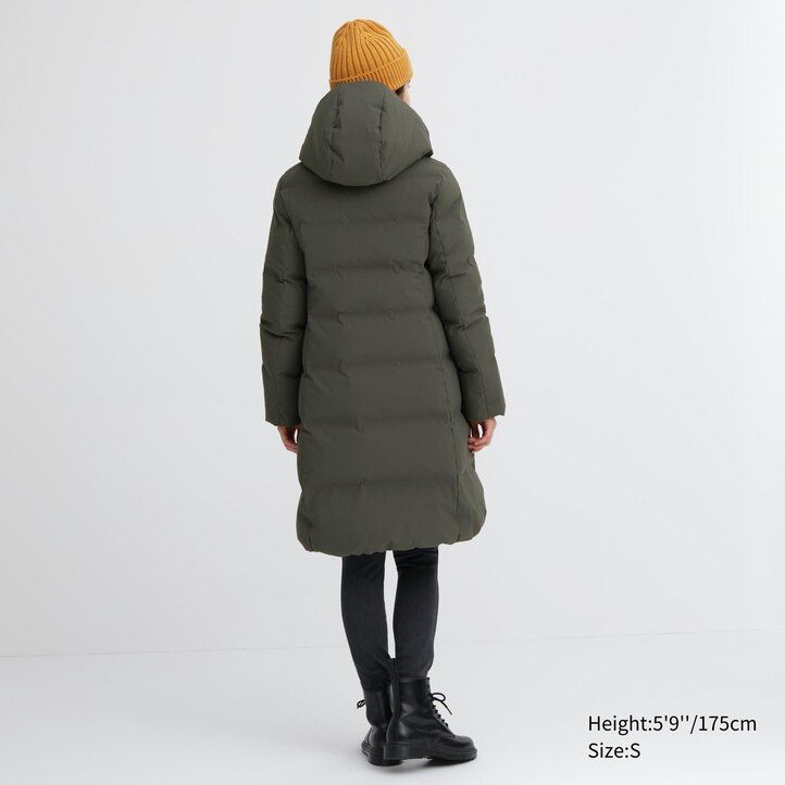 uniqlo sömlösa dunjackor svarta för kvinnor