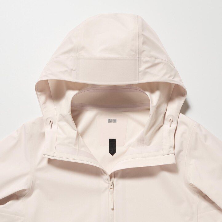 dam uniqlo blocktech jackor röda