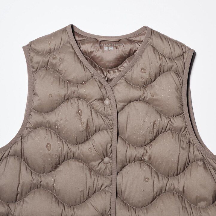 mörkgröna uniqlo ultra light dunjackor för dam