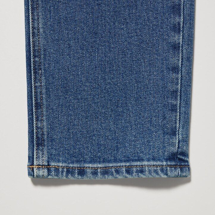 uniqlo slim fit raka ben ankellånga damjeans svarta