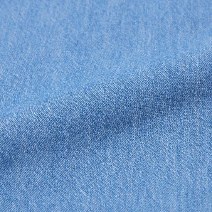 blå uniqlo denim wide raka legrgo damjeans