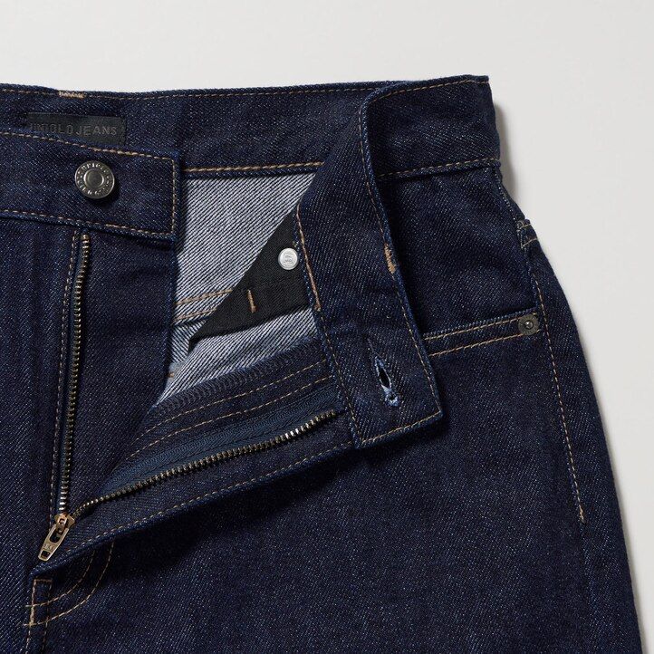 uniqlo vida raka jeans grå för kvinnor