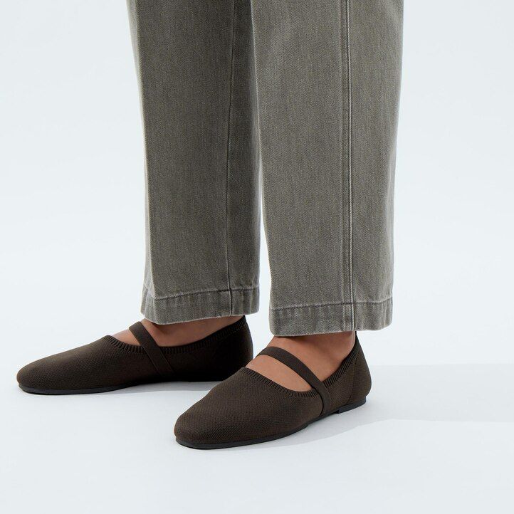 dam uniqlo raka jeans mörkgrå