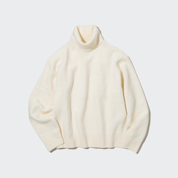 rosa uniqlo damtröjor i 100 lammull