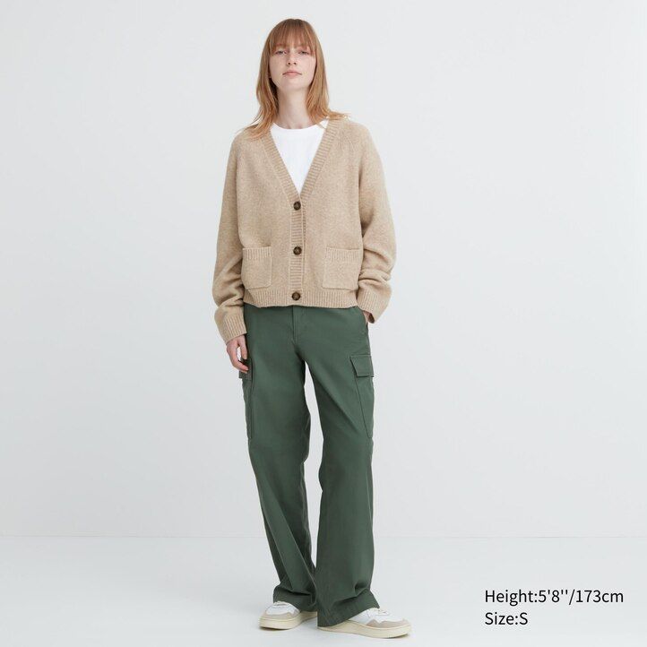 dam uniqlo souffle garntröjor röda