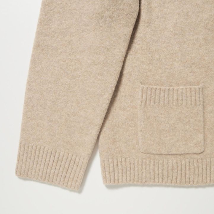 dam uniqlo souffle garntröjor röda