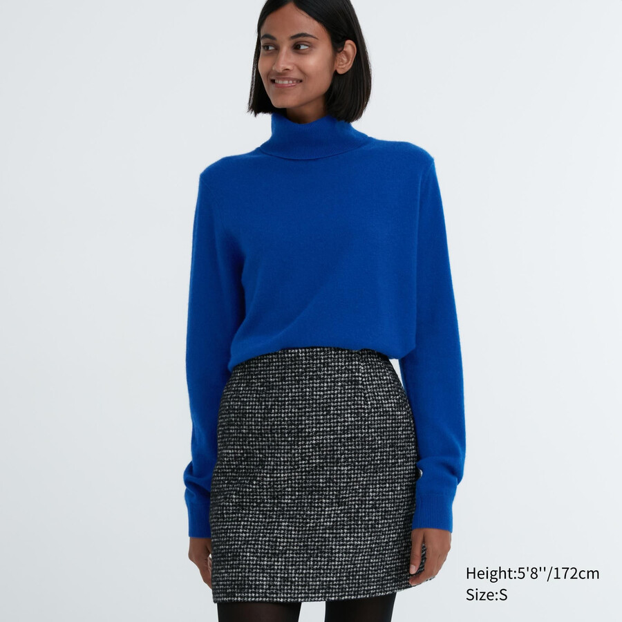 uniqlo 100pctshmere damtröjor blå