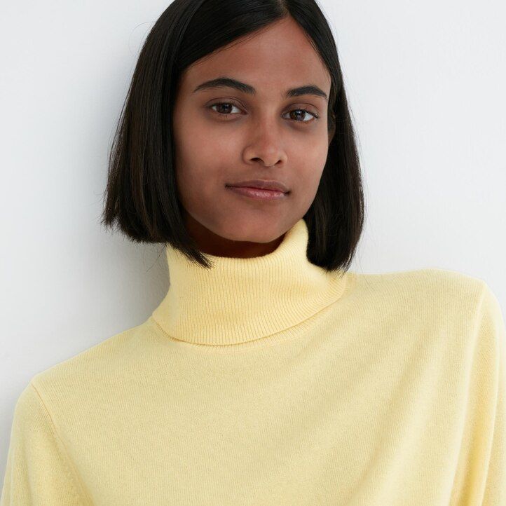 uniqlo 100pctshmere damtröjor blå