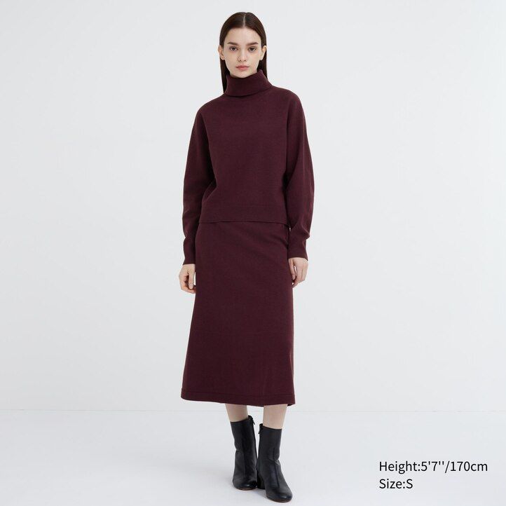uniqlo 3d knit seamless souffle yarn damtröjor beige