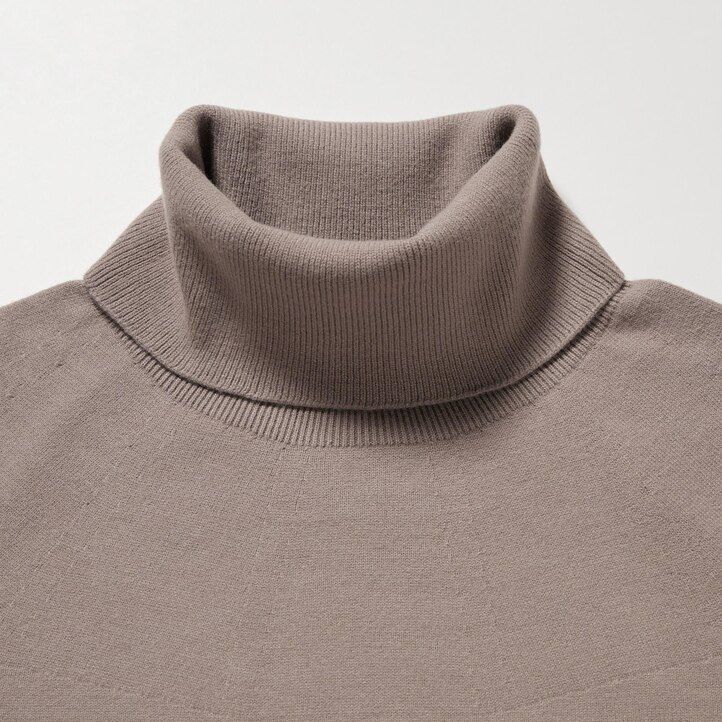 uniqlo 3d knit seamless souffle yarn damtröjor beige