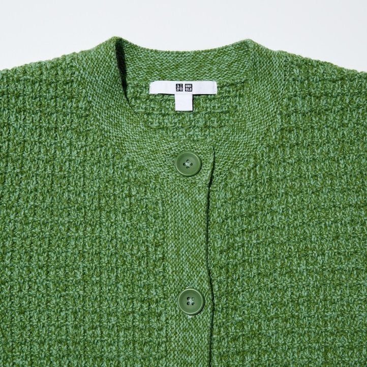 uniqlo stickade damtröjor gröna