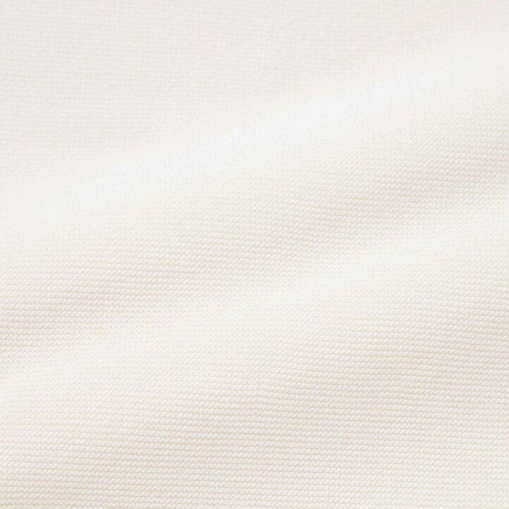 dam uniqlo 3d knit seamless cotton rundringad tröja vit