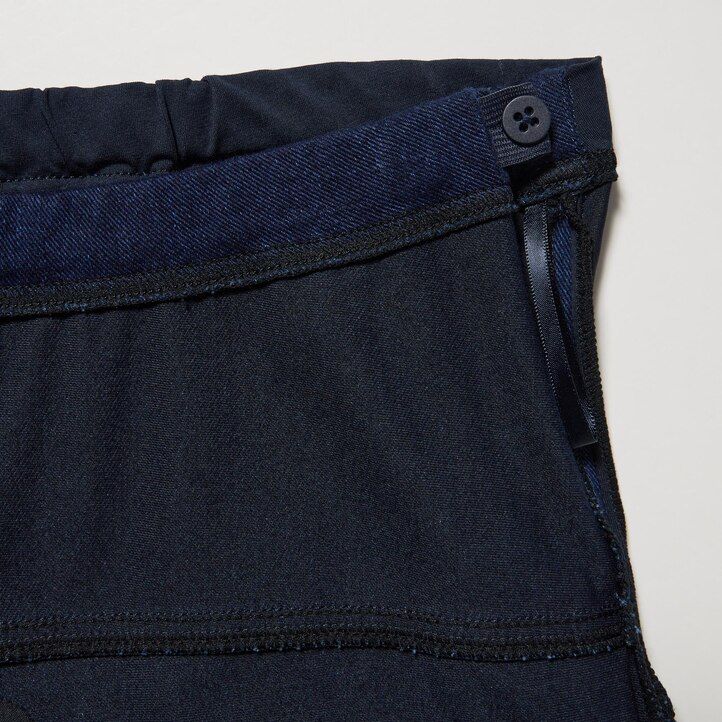 blå uniqlo ultra stretch denim mammakläder för dam