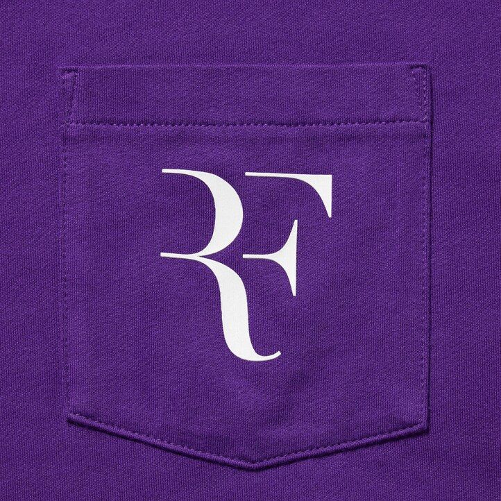 lila uniqlo roger federer rf graphic t-shirts för kvinnor
