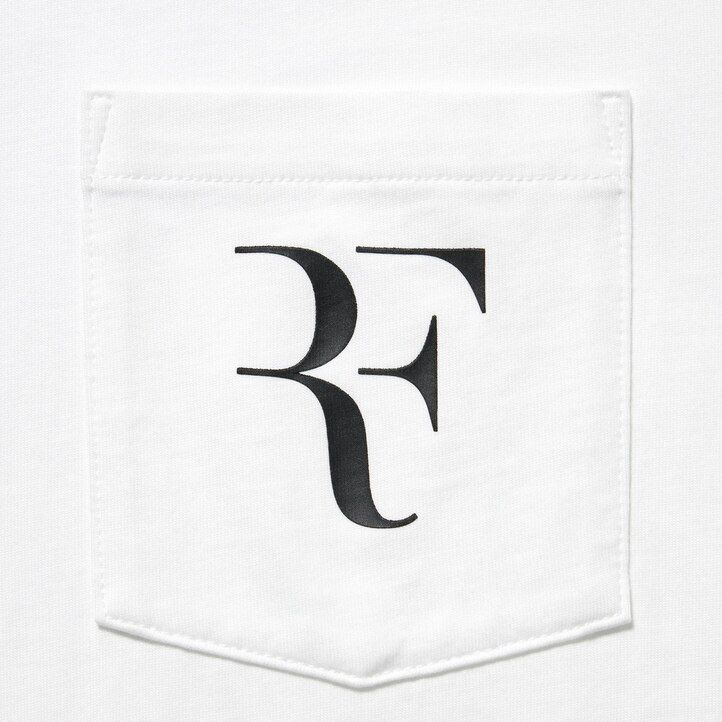 lila uniqlo roger federer rf graphic t-shirts för kvinnor