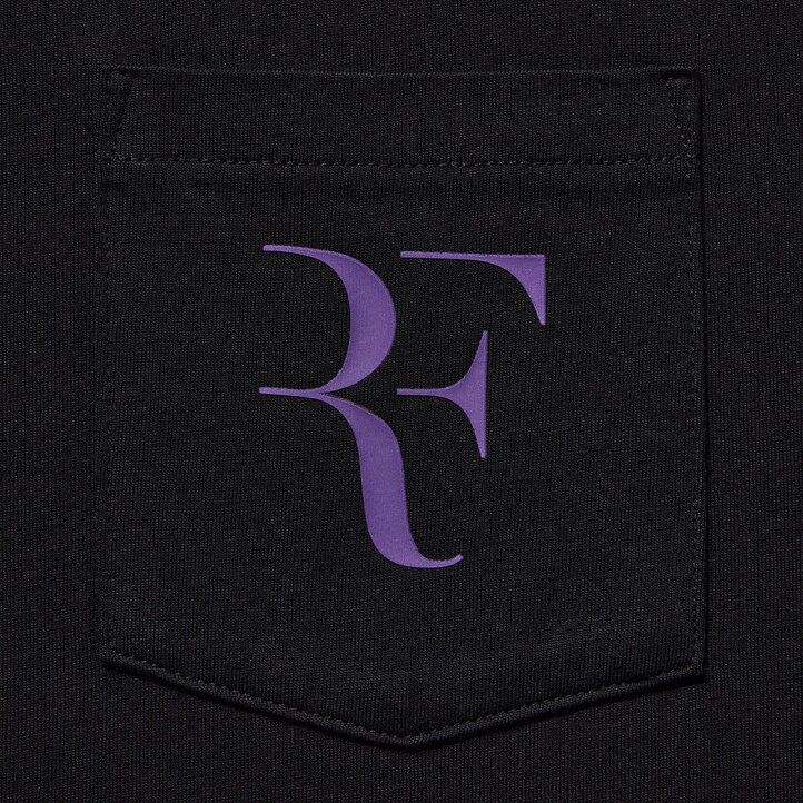 lila uniqlo roger federer rf graphic t-shirts för kvinnor