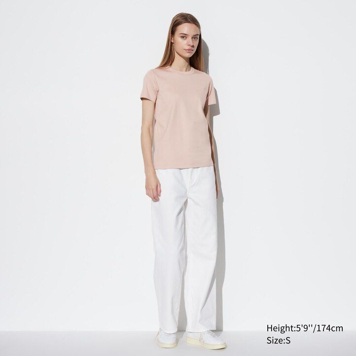 bruna uniqlo uniqlo u rundringade Ärmar dam-t-shirts