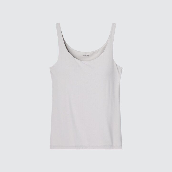 marinblå uniqlo airism Ärmlösa dam-t-shirts