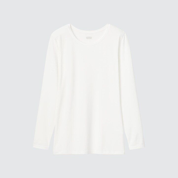 uniqlo heattech rundhalsad termo dam t-shirts vita