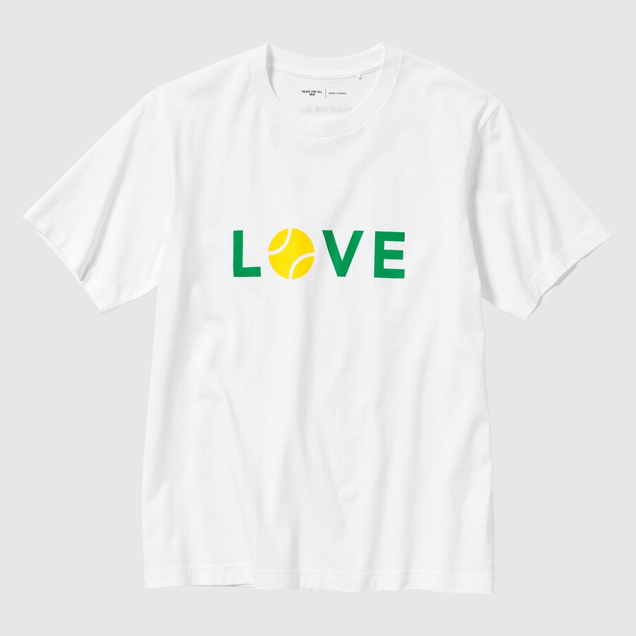 uniqlo peace for all graphic roger federer dam t-shirts vita