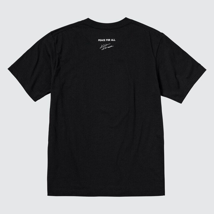 svarta uniqlo peace for all graphic kosuke kawamura dam-t-shirts