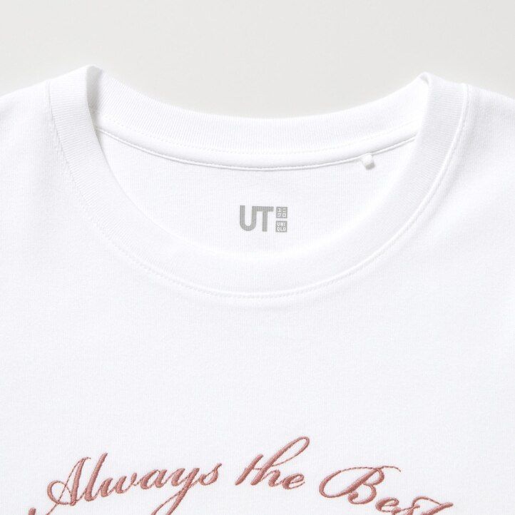 vita uniqlo disney collection mini ut graphic t-shirts för kvinnor