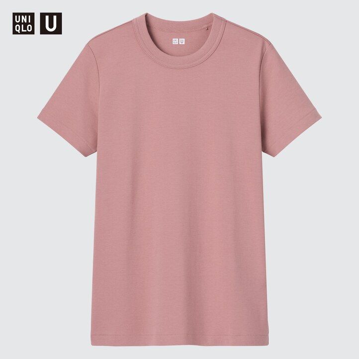 uniqlo t-shirts med rund hals och ärmar för kvinnor vita