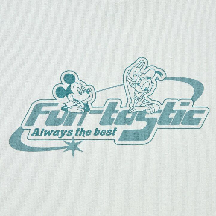 ljusgröna uniqlo disney collection mini ut graphic t-shirts för kvinnor