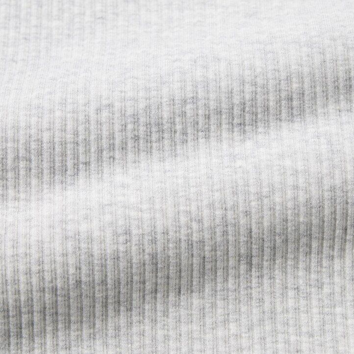 rosa uniqlo ribbade korta rundhalsade t-shirts för kvinnor