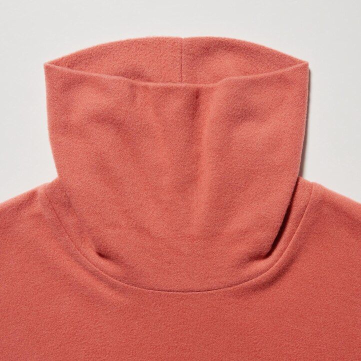 uniqlo heattech fleeceärmda termo-t-shirts dam grå