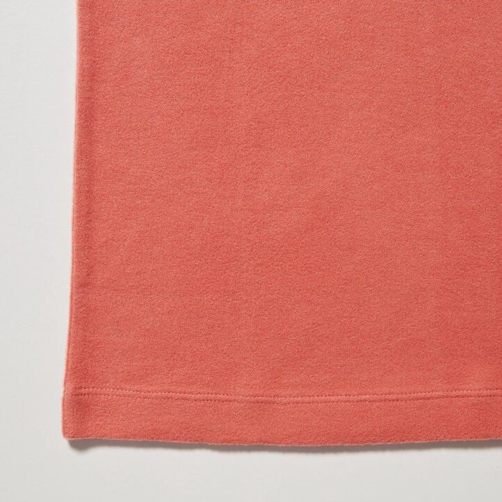 uniqlo heattech fleeceärmda termo-t-shirts dam grå