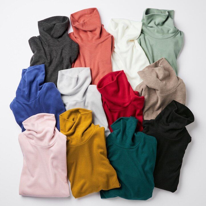uniqlo heattech fleeceärmda termo-t-shirts dam grå