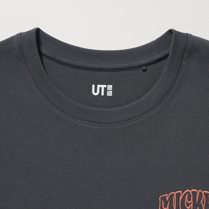uniqlo disney collection mini ut graphic dam-t-shirts mörkgrå