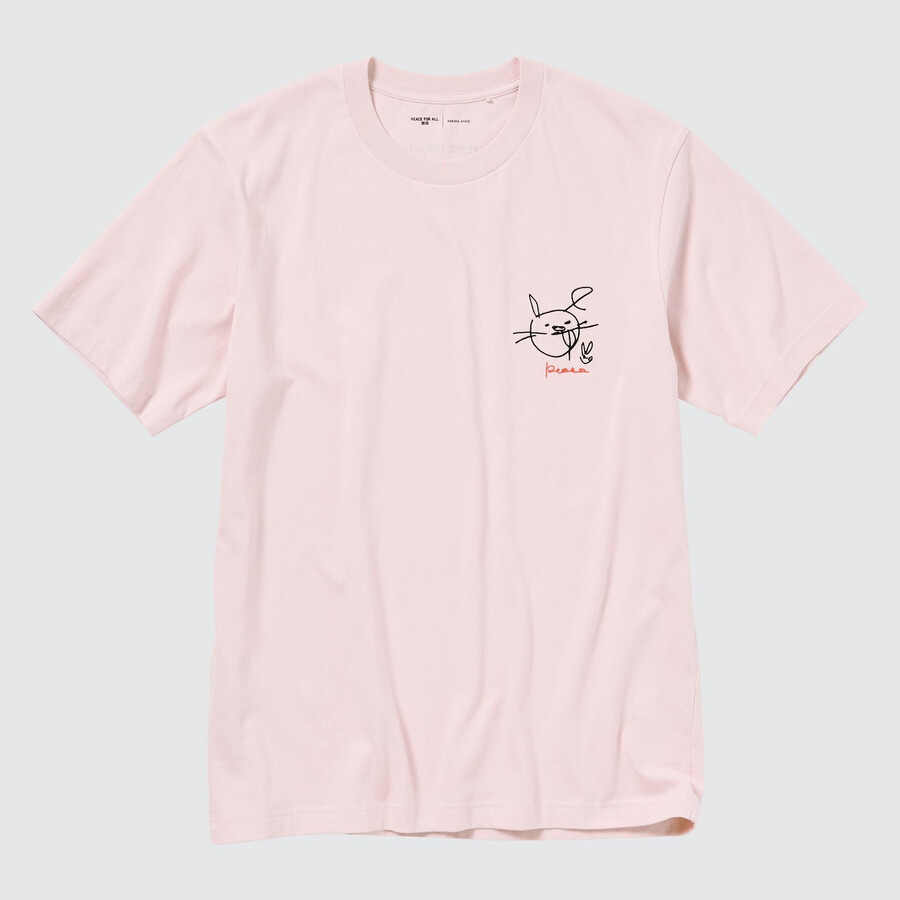 rosa uniqlo peace for all graphic haruka ayase dam-t-shirts