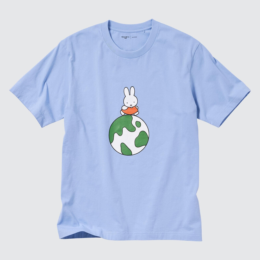 dam uniqlo peace for all graphic dick bruna t-shirts blå