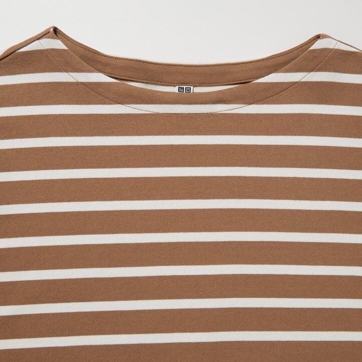 uniqlo randiga t-shirts med vita ärmar för kvinnor
