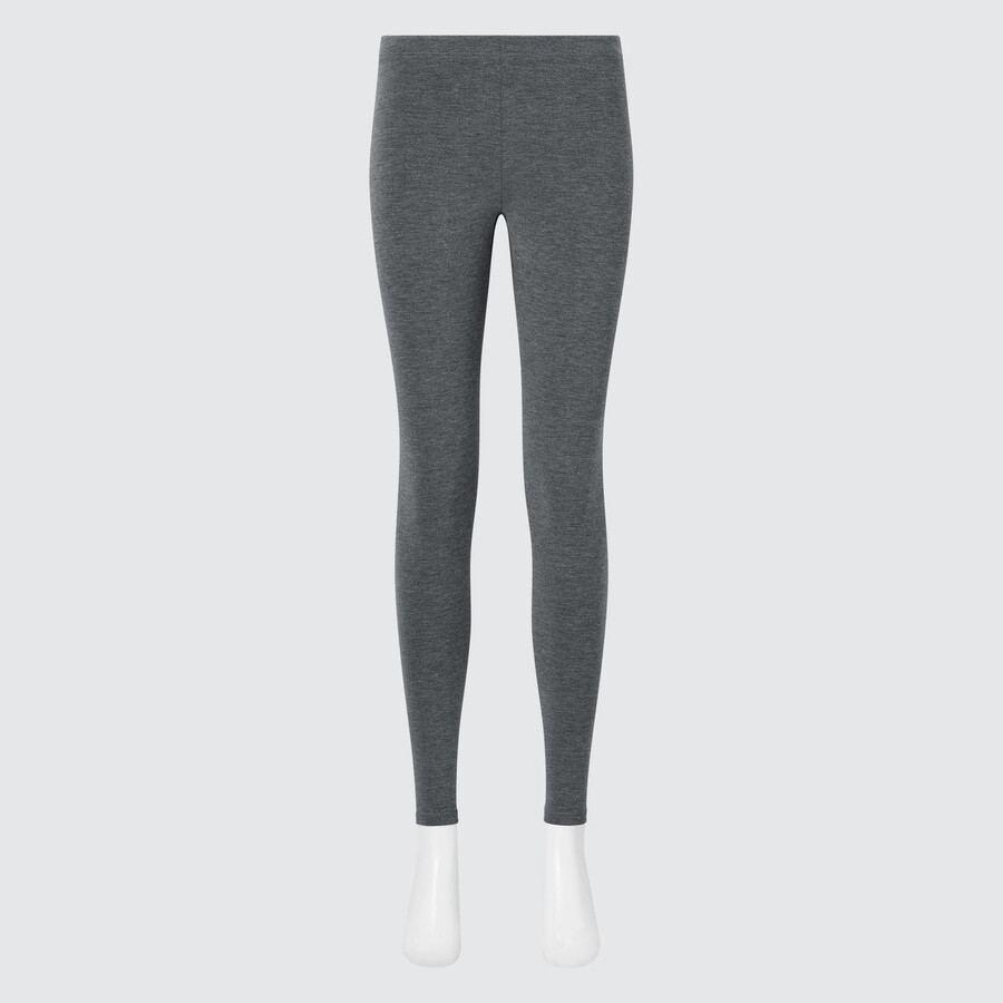 mörkgrå uniqlo heattech ultra warm thermal tight för kvinnor