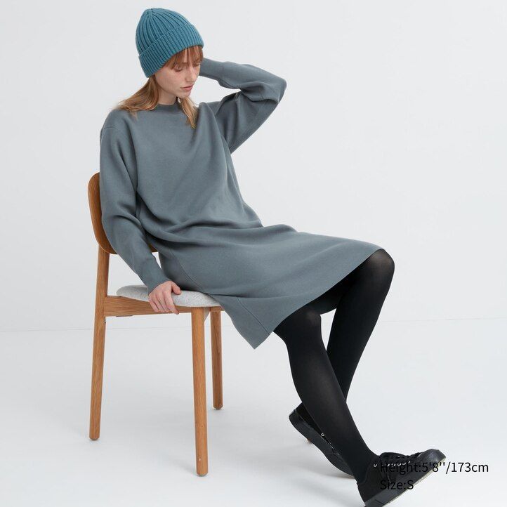 mörkgrå uniqlo heattech thermal tights för kvinnor